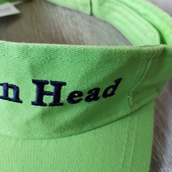 Hilton Head Visor Hat Cap Green Blue South Carolina Adjustable Strap OSFA Beach - Picture 5 of 9